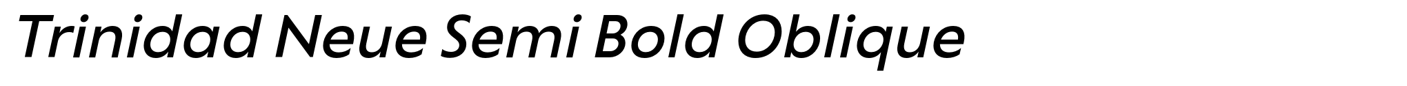 Trinidad Neue Semi Bold Oblique image